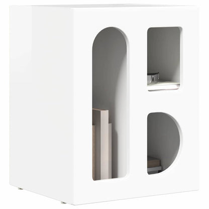 Comodino ELST Bianco Lucido 40 x 35 x 50 cm | homemem39