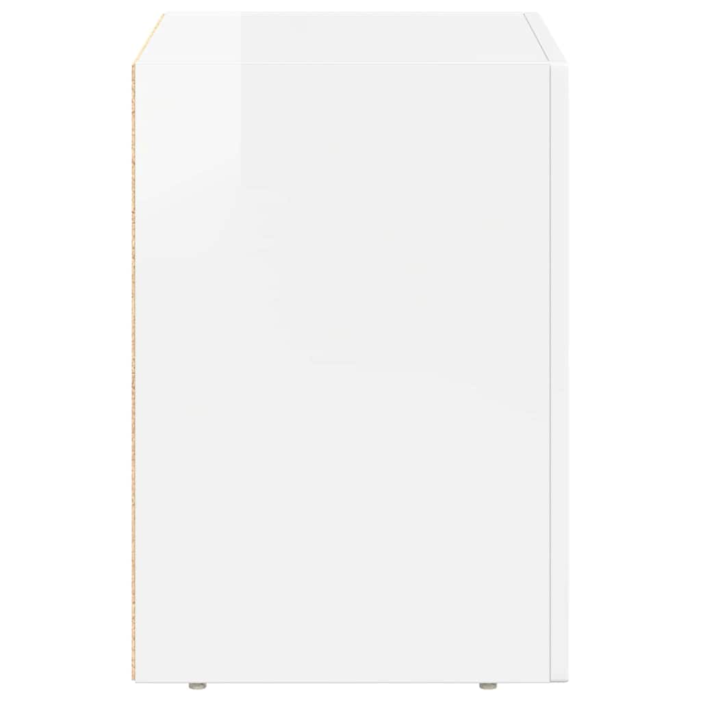 Comodino ELST Bianco Lucido 40 x 35 x 50 cm | homemem39