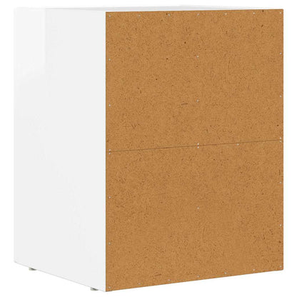 Comodino ELST 2 pz Bianco Lucido 40 x 35 x 50 cm | homemem39