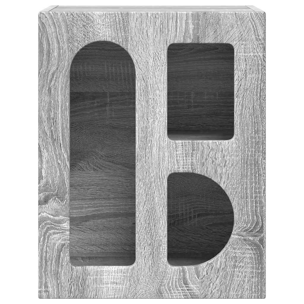 Comodino ELST Grigio Sonoma 40 x 35 x 50 cm | homemem39