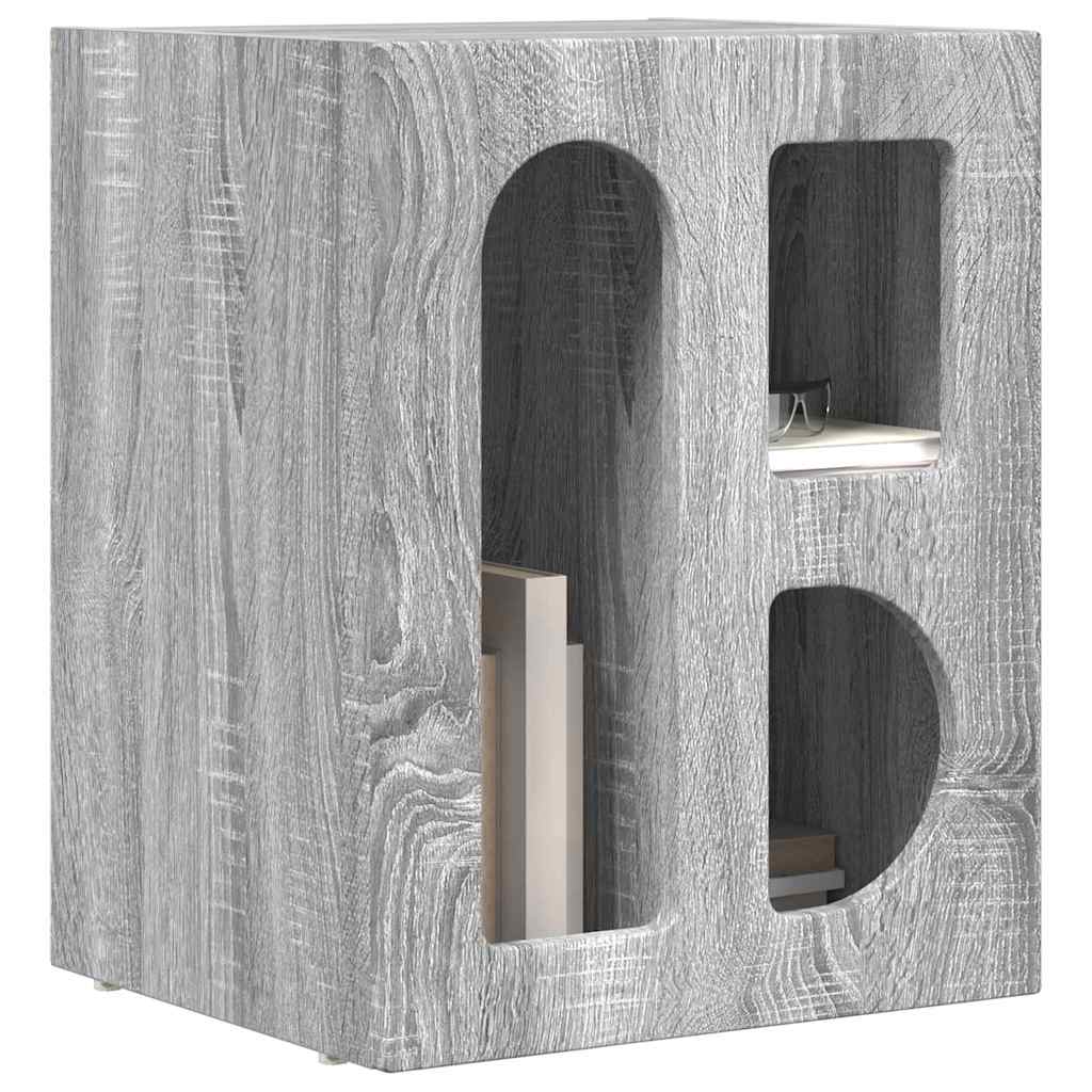 Comodino ELST Grigio Sonoma 40 x 35 x 50 cm | homemem39