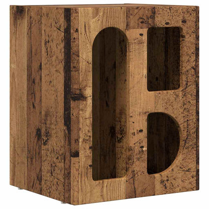 Comodino ELST Legno vecchio 40 x 35 x 50 cm Legno multistrato | homemem39