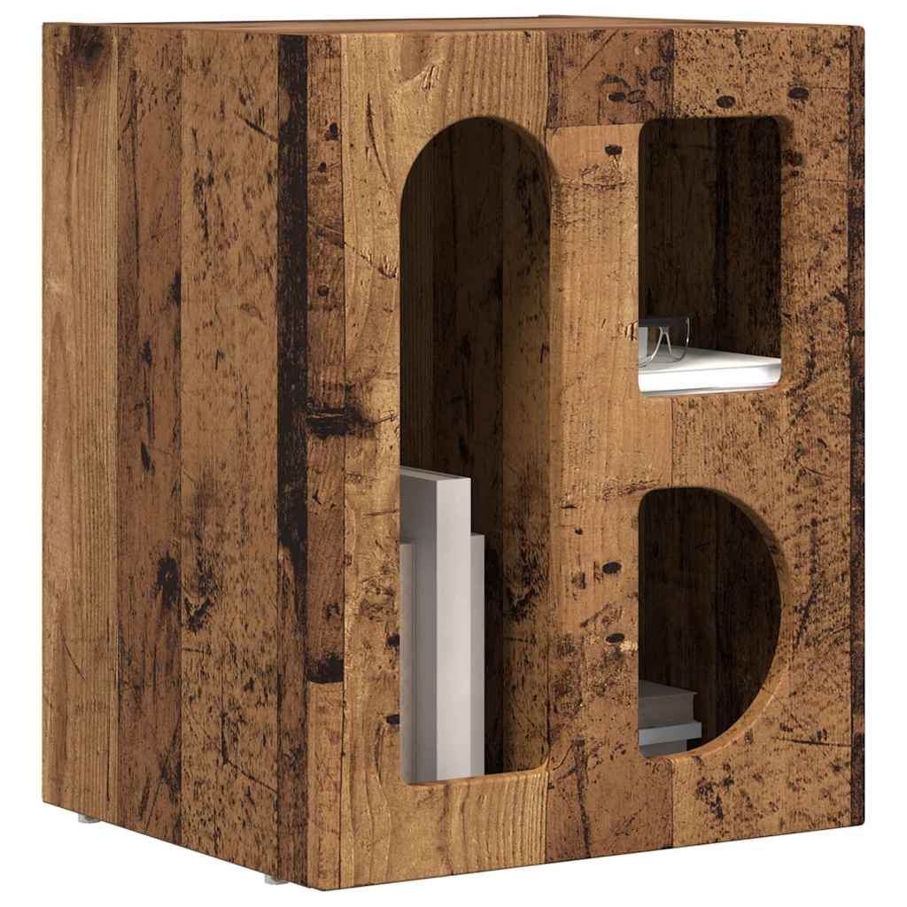 Comodino ELST Legno vecchio 40 x 35 x 50 cm Legno multistrato | homemem39