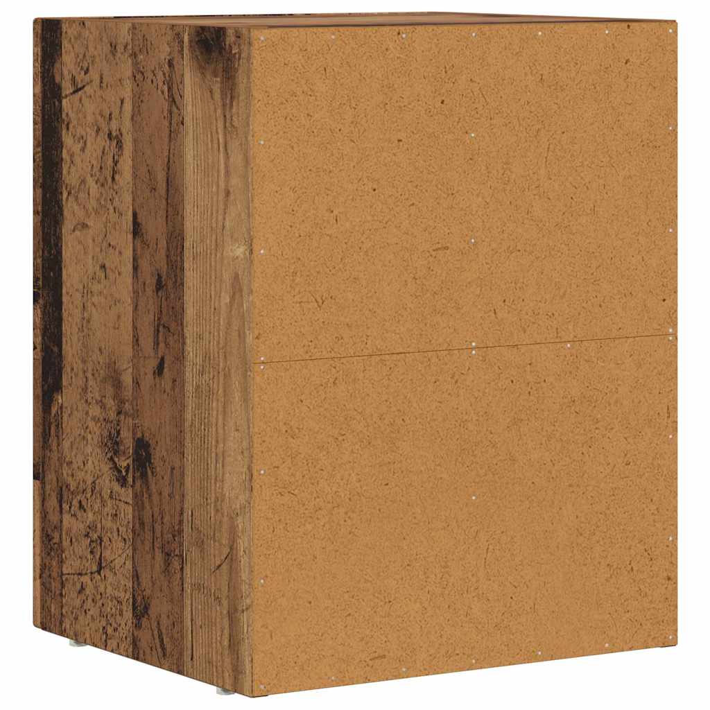 Comodino ELST 2 pz Legno vecchio 40 x 35 x 50 cm | homemem39