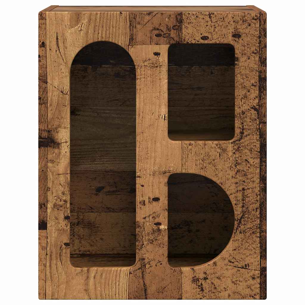 Comodino ELST 2 pz Legno vecchio 40 x 35 x 50 cm | homemem39
