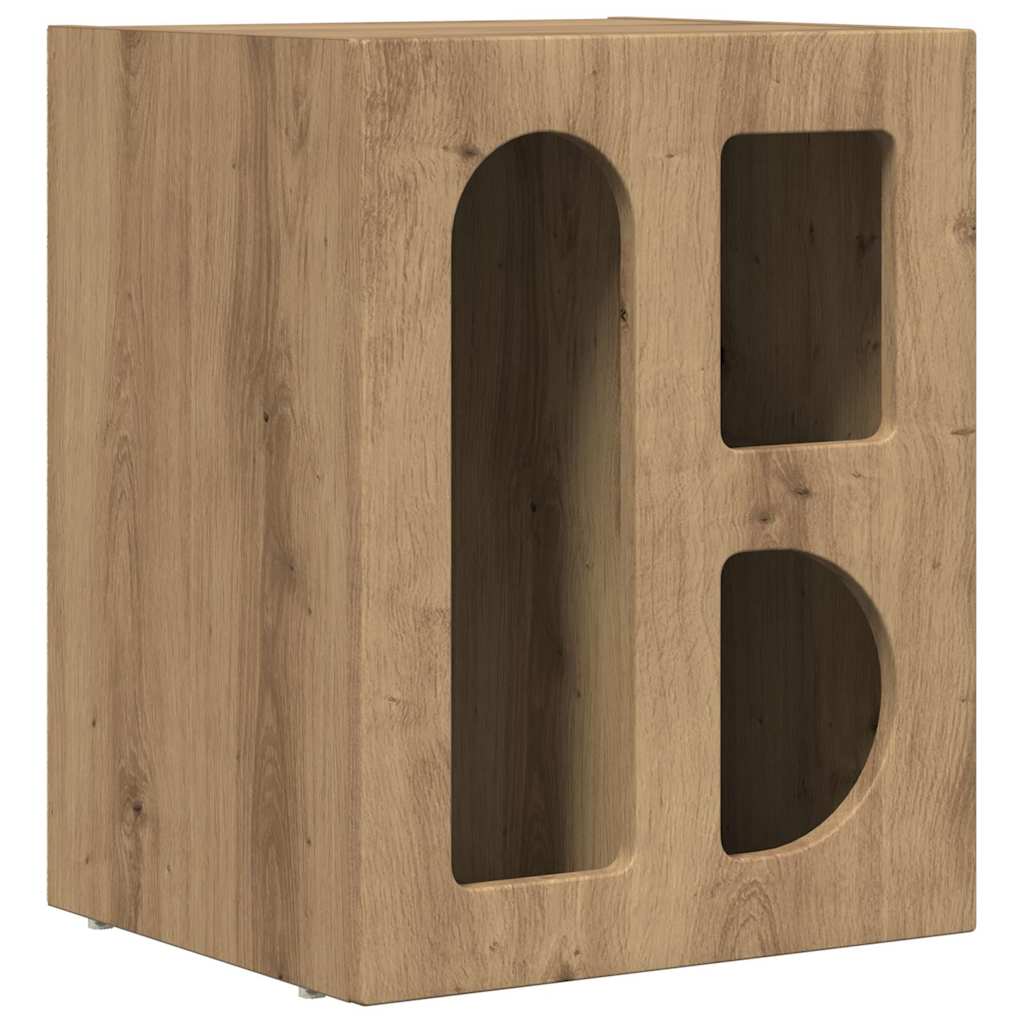 Comodino ELST Rovere artigianale 40 x 35 x 50 cm | homemem39