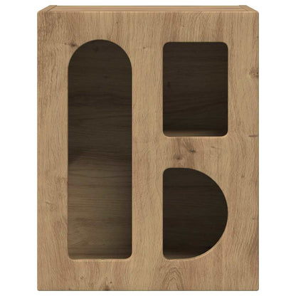 Comodino ELST Rovere artigianale 40 x 35 x 50 cm | homemem39