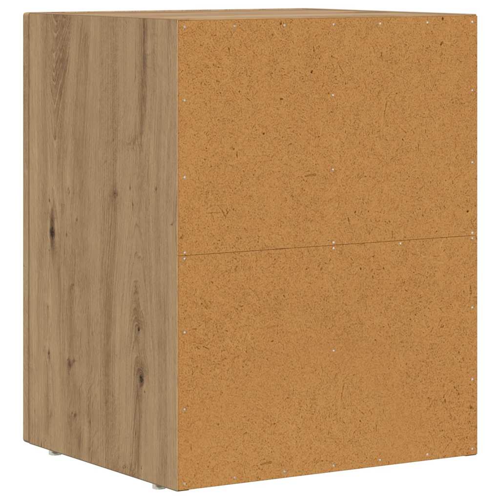 Comodino ELST 2 pz Rovere artigianale 40 x 35 x 50 cm | homemem39