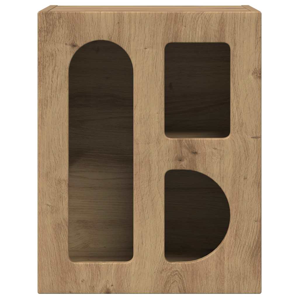 Comodino ELST 2 pz Rovere artigianale 40 x 35 x 50 cm | homemem39