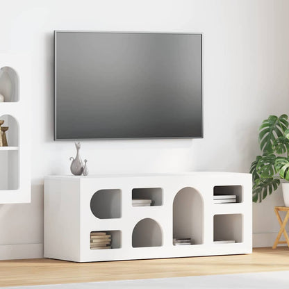 Mobile TV Bianco 100 x 35 x 40 cm Legno multistrato