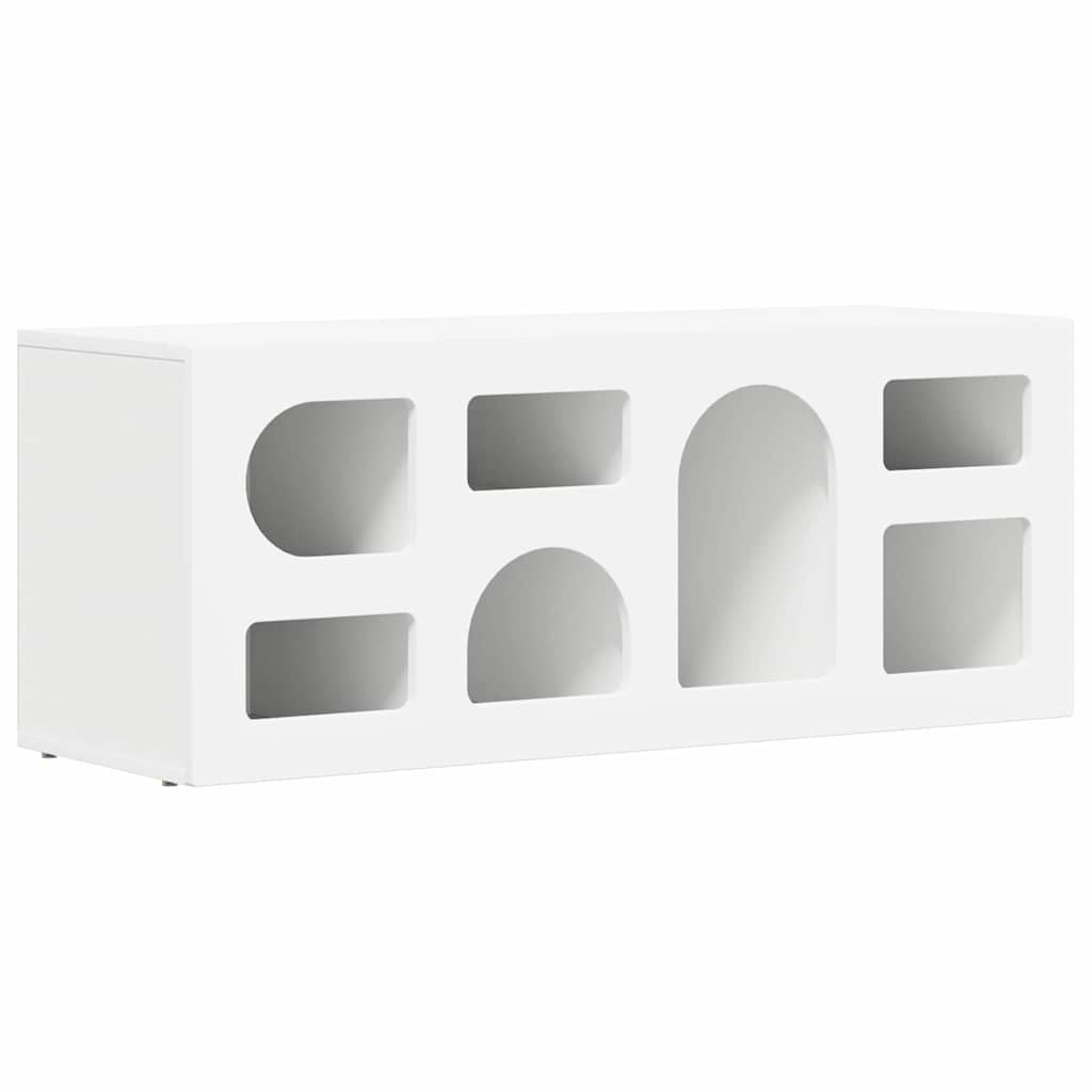 Mobile TV Bianco 100 x 35 x 40 cm Legno multistrato