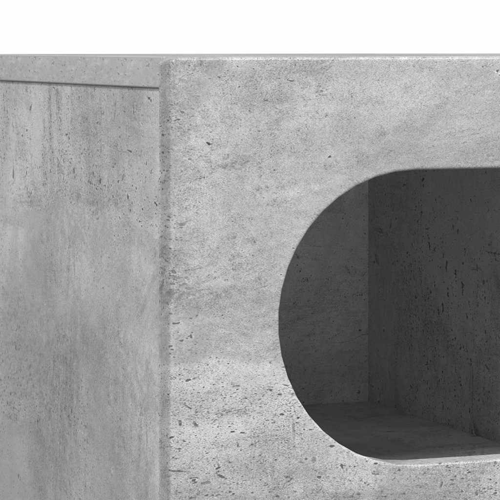 Mobile TV Grigio cemento 100 x 35 x 40 cm Legno multistrato