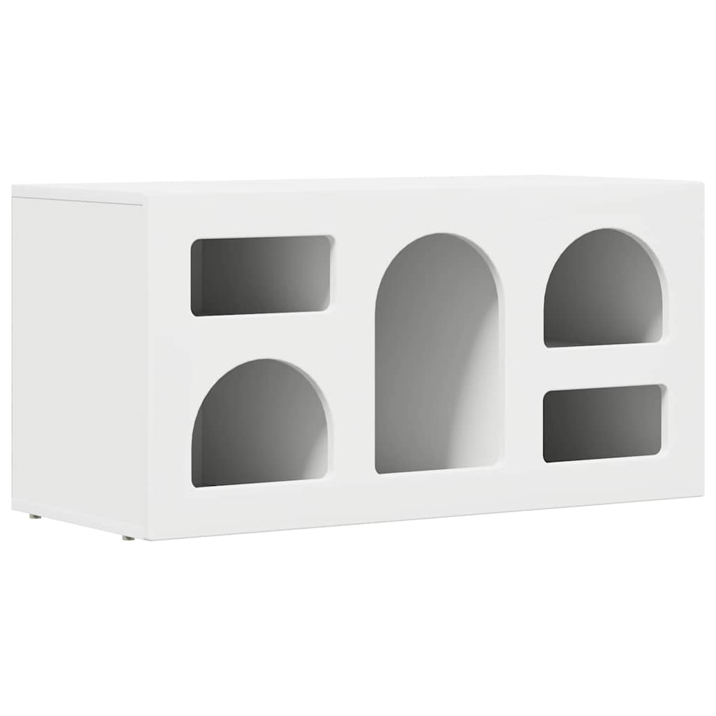 Mobile TV Bianco 80 x 35 x 40 cm Legno multistrato