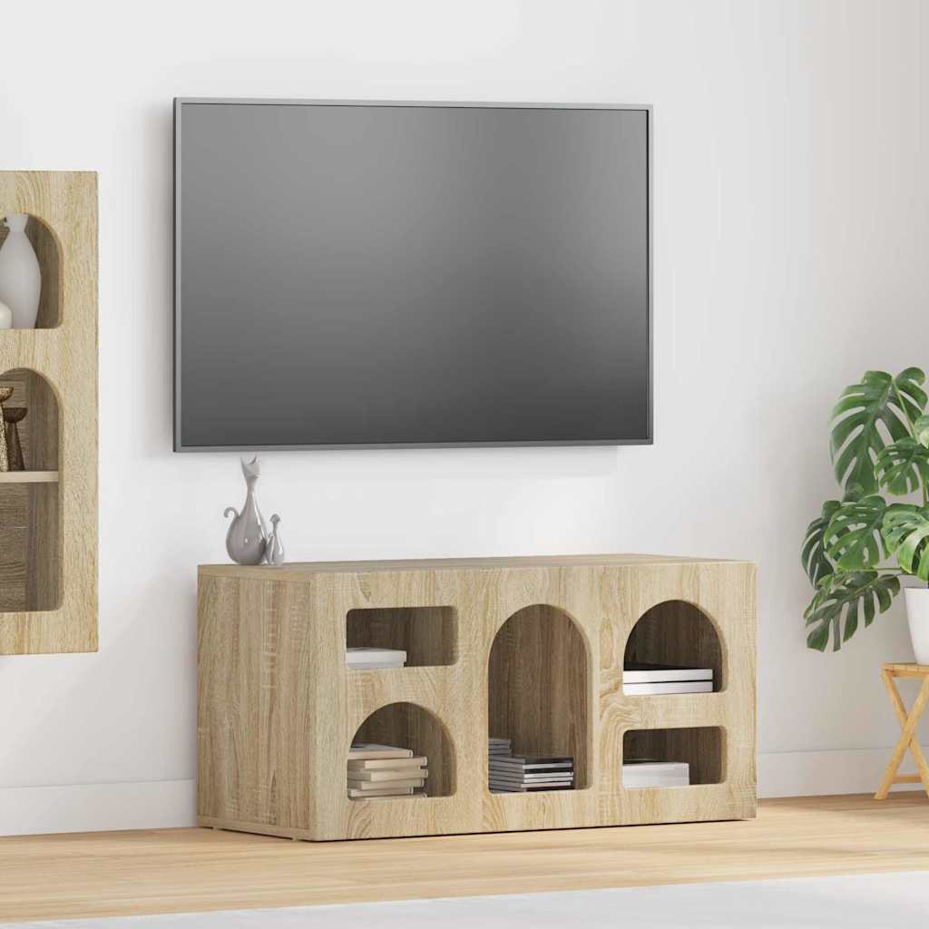 Mobile TV Rovere Sonoma 80 x 35 x 40 cm Legno multistrato