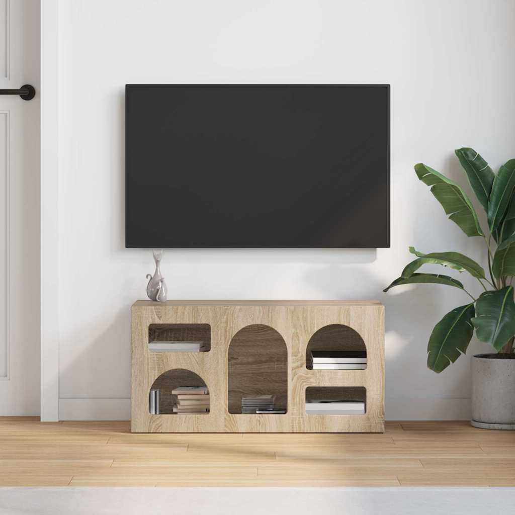 Mobile TV Rovere Sonoma 80 x 35 x 40 cm Legno multistrato
