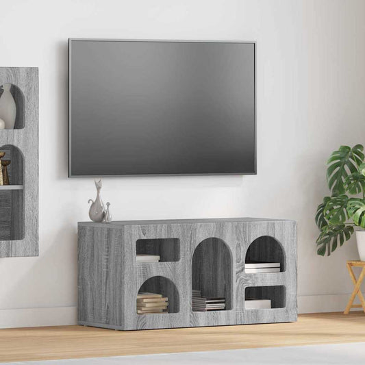 Mobile TV Grigio Sonoma 80 x 35 x 40 cm Legno multistrato