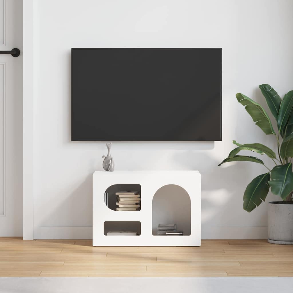 Mobile TV Bianco 60 x 35 x 40 cm Legno multistrato