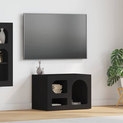 Mobile TV Nero 60 x 35 x 40 cm Legno multistrato