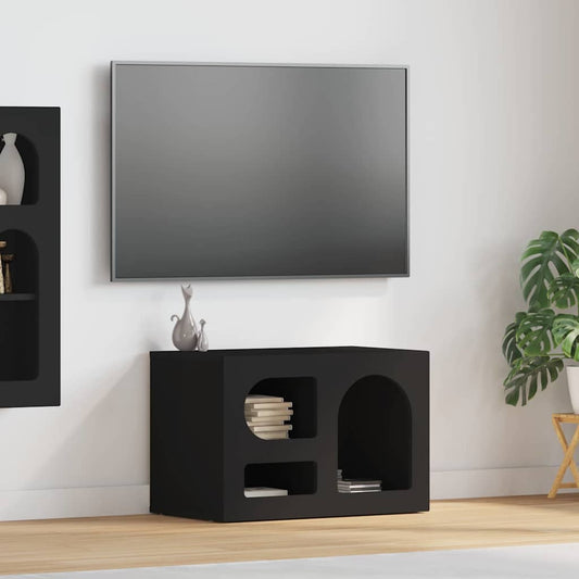 Mobile TV Nero 60 x 35 x 40 cm Legno multistrato