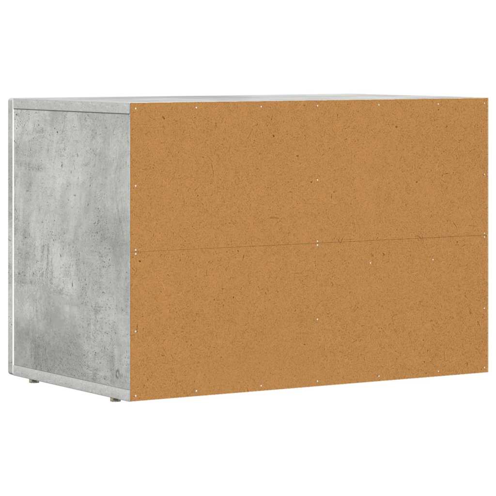 Mobile TV Grigio cemento 60 x 35 x 40 cm Legno multistrato