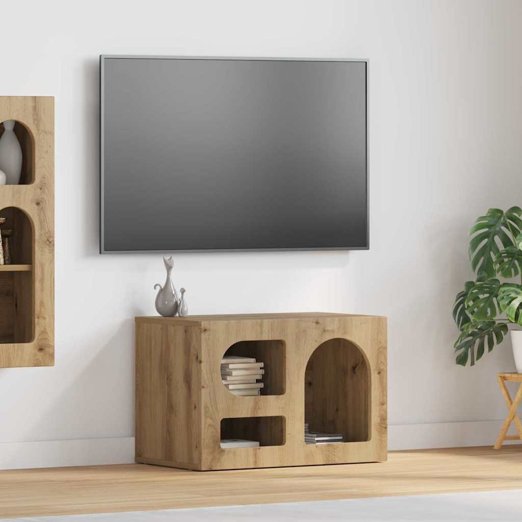 Mobile TV Rovere artigianale 60 x 35 x 40 cm Legno multistrato