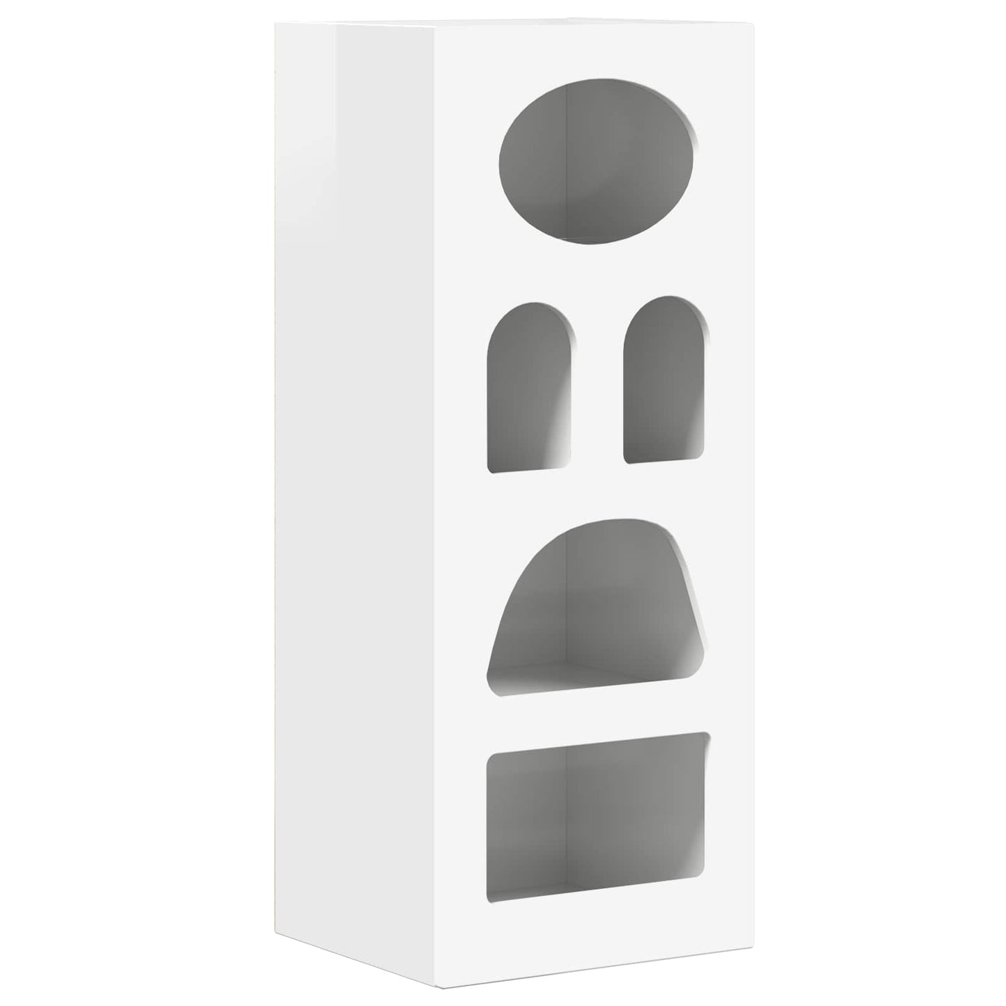 Credenza Bianco Lucido 40 x 35 x 100,5 cm Legno multistrato