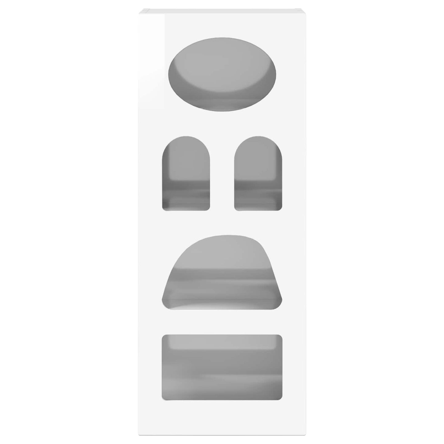 Credenza Bianco Lucido 40 x 35 x 100,5 cm Legno multistrato