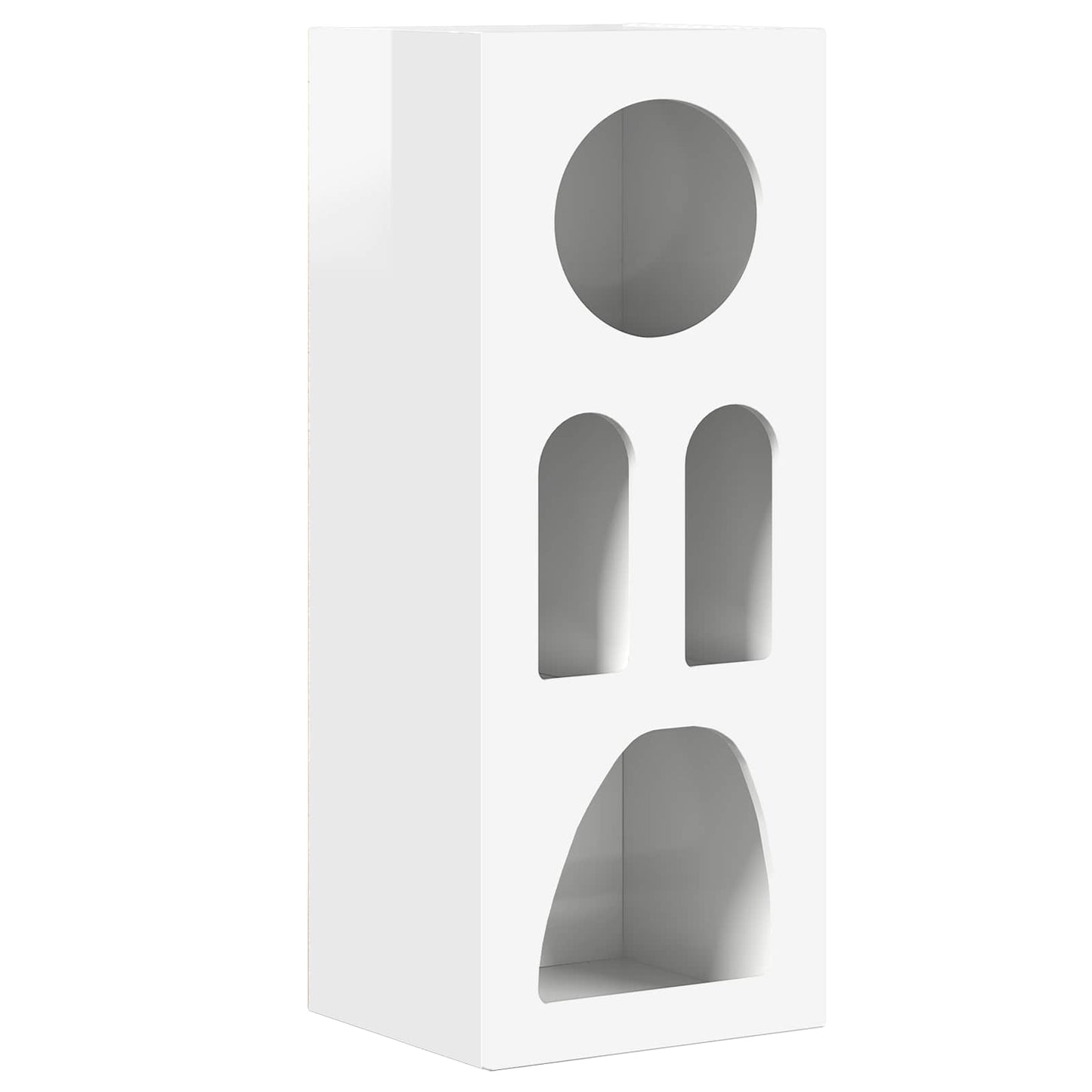 Credenza Bianco Lucido 40 x 35 x 100.5 cm Legno multistrato