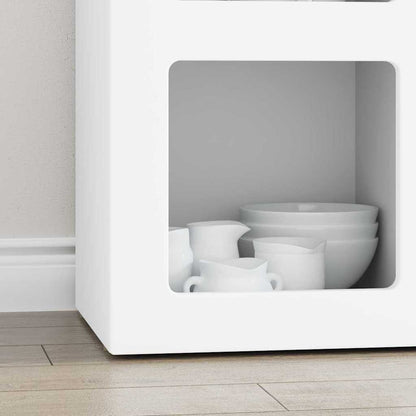 Credenza Bianco 59 x 35 x 80.5 cm Legno multistrato