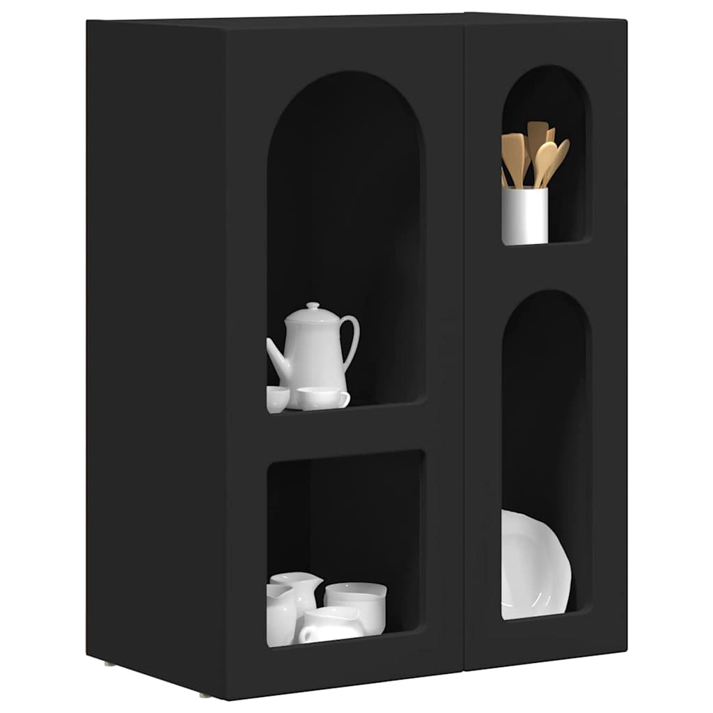 Credenza Nero 59 x 35 x 80.5 cm Legno multistrato