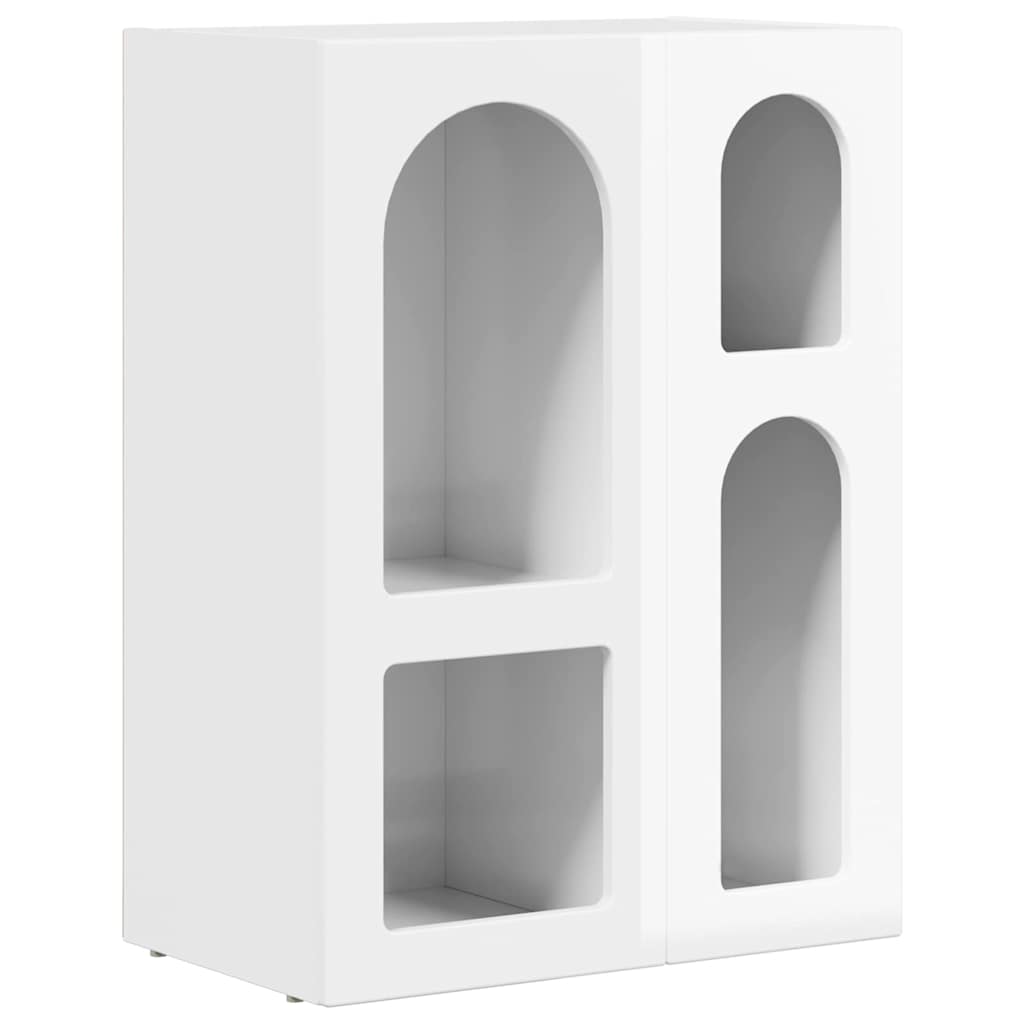 Credenza Bianco Lucido 59 x 35 x 80.5 cm Legno multistrato