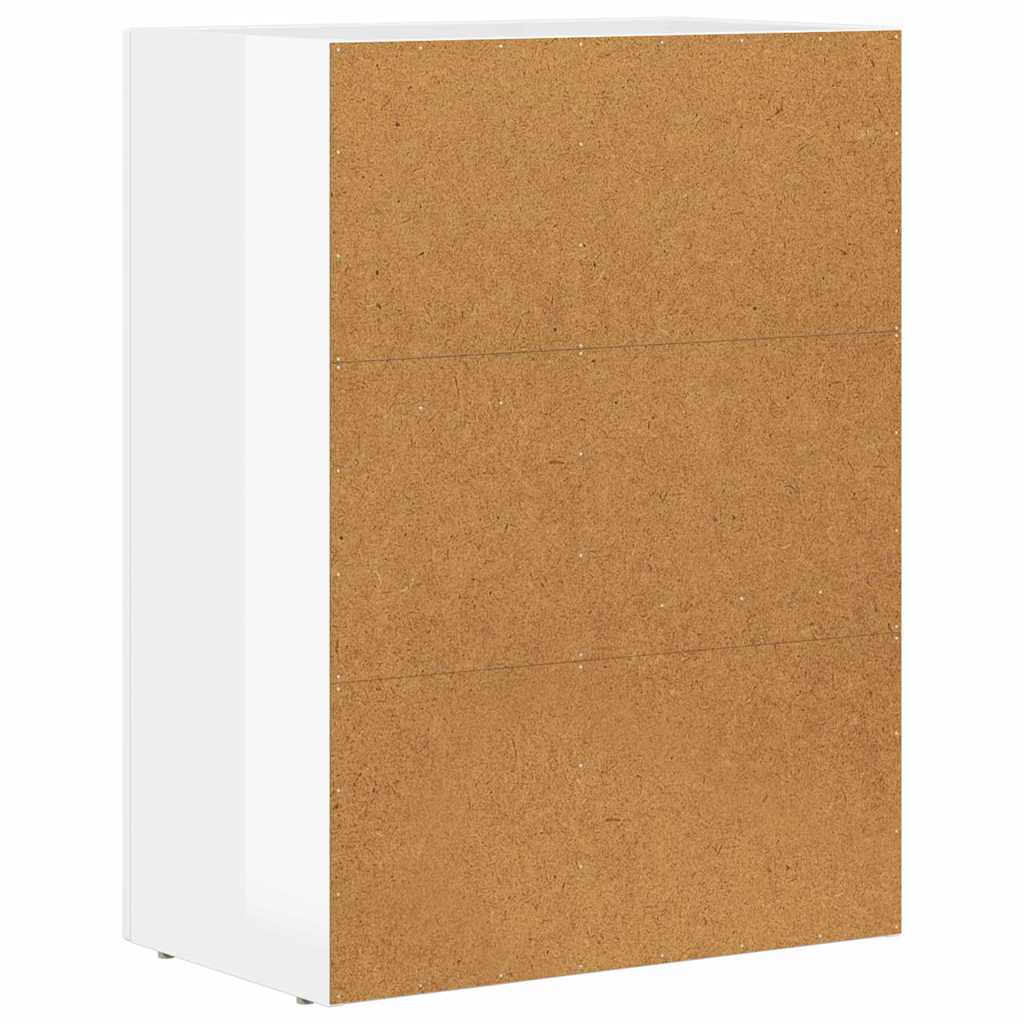 Credenza Bianco Lucido 59 x 35 x 80.5 cm Legno multistrato