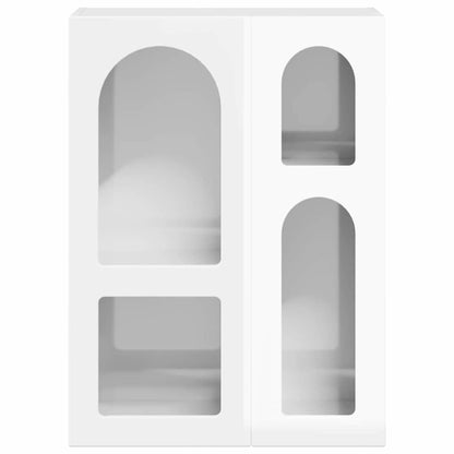 Credenza Bianco Lucido 59 x 35 x 80.5 cm Legno multistrato