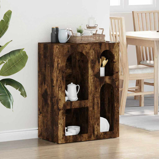 Credenza Rovere fumé 59 x 35 x 80.5 cm Legno multistrato