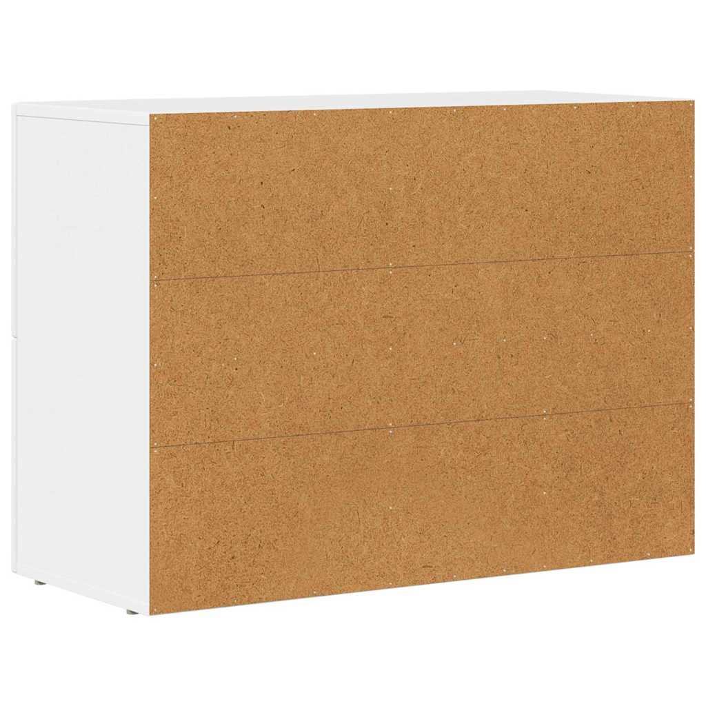 Credenza ELST Bianco 80.5 x 35 x 59 cm Legno multistrato