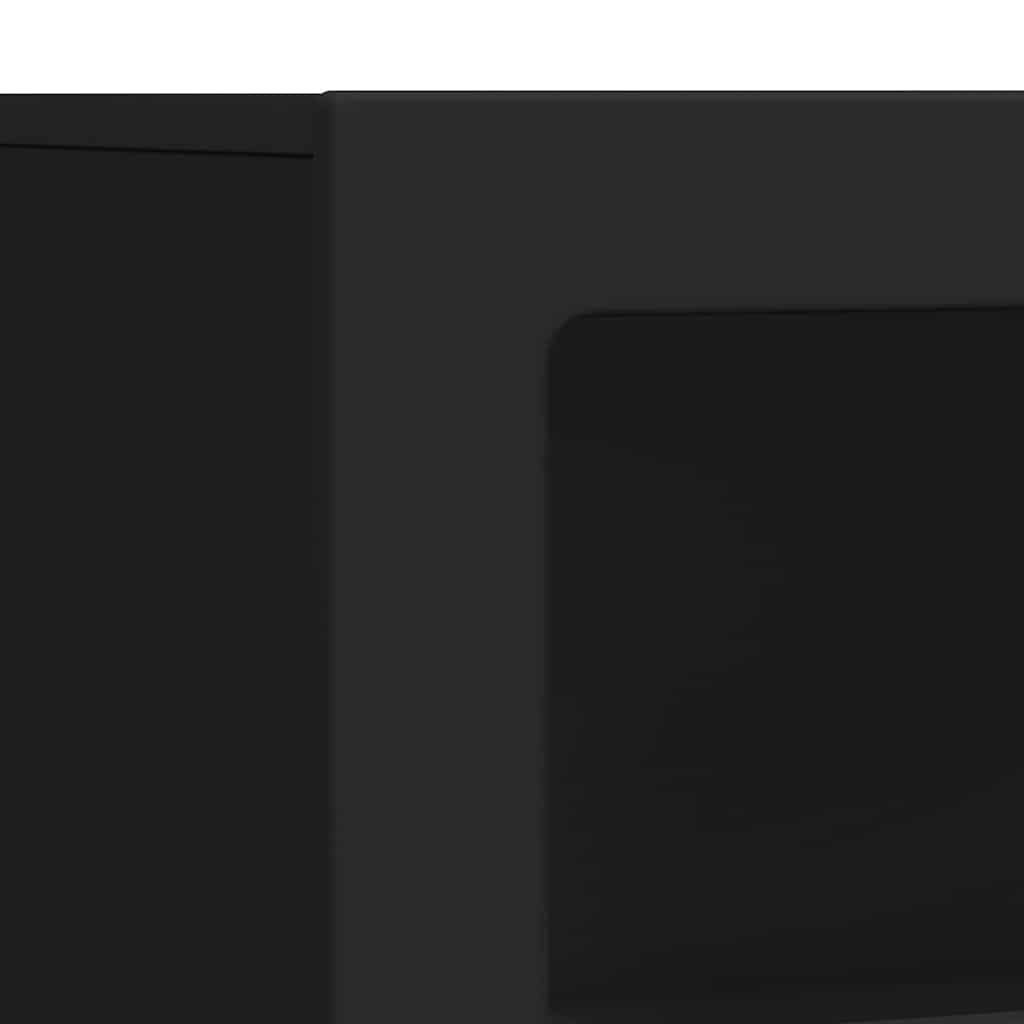 Credenza Nero 80.5 x 35 x 59 cm Legno multistrato