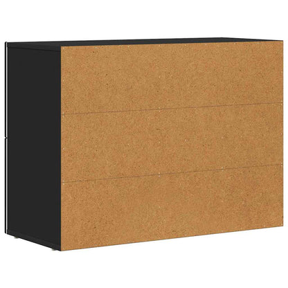 Credenza ELST Nero 80.5 x 35 x 59 cm Legno multistrato