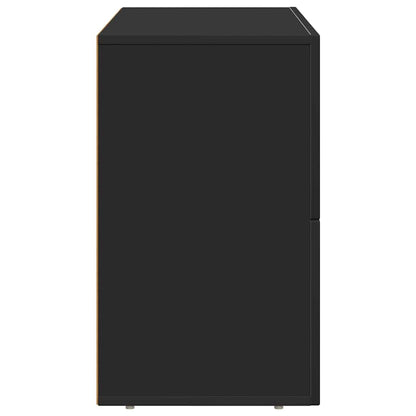 Credenza Nero 80.5 x 35 x 59 cm Legno multistrato