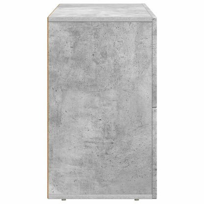 Credenza Grigio cemento 80.5 x 35 x 59 cm Legno multistrato