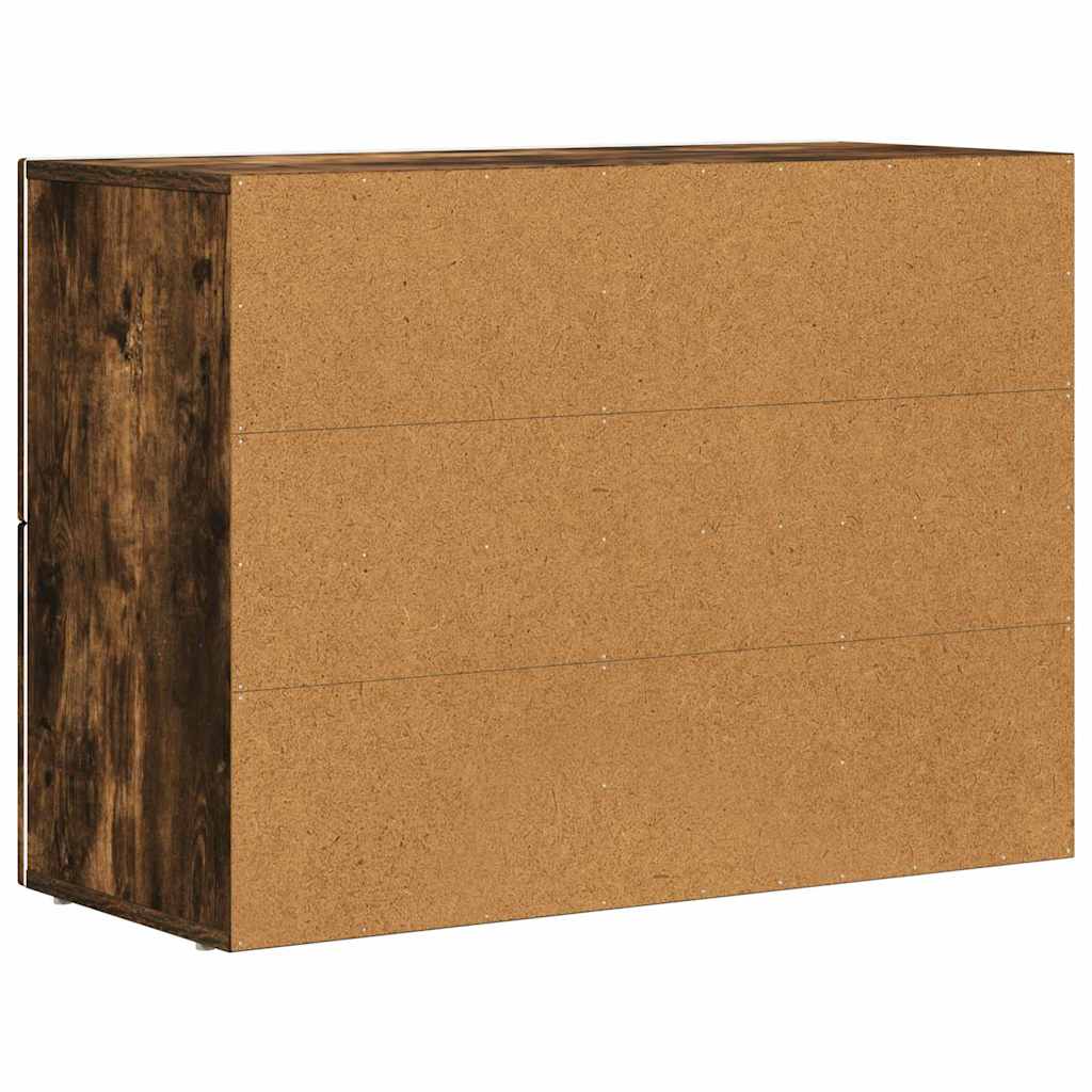 Credenza Rovere fumé 80.5 x 35 x 59 cm Legno multistrato