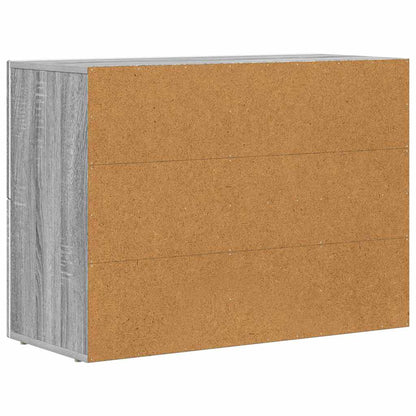 Credenza Grigio Sonoma 80.5 x 35 x 59 cm Legno multistrato