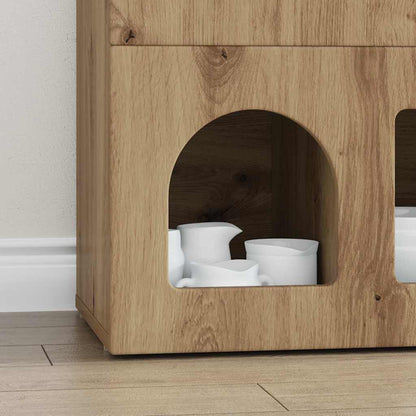 Credenza Rovere artigianale 80.5 x 35 x 59 cm Legno multistrato