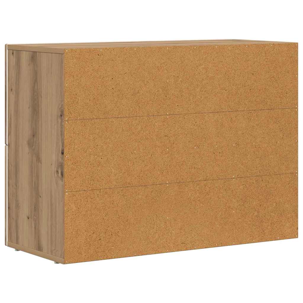 Credenza Rovere artigianale 80.5 x 35 x 59 cm Legno multistrato