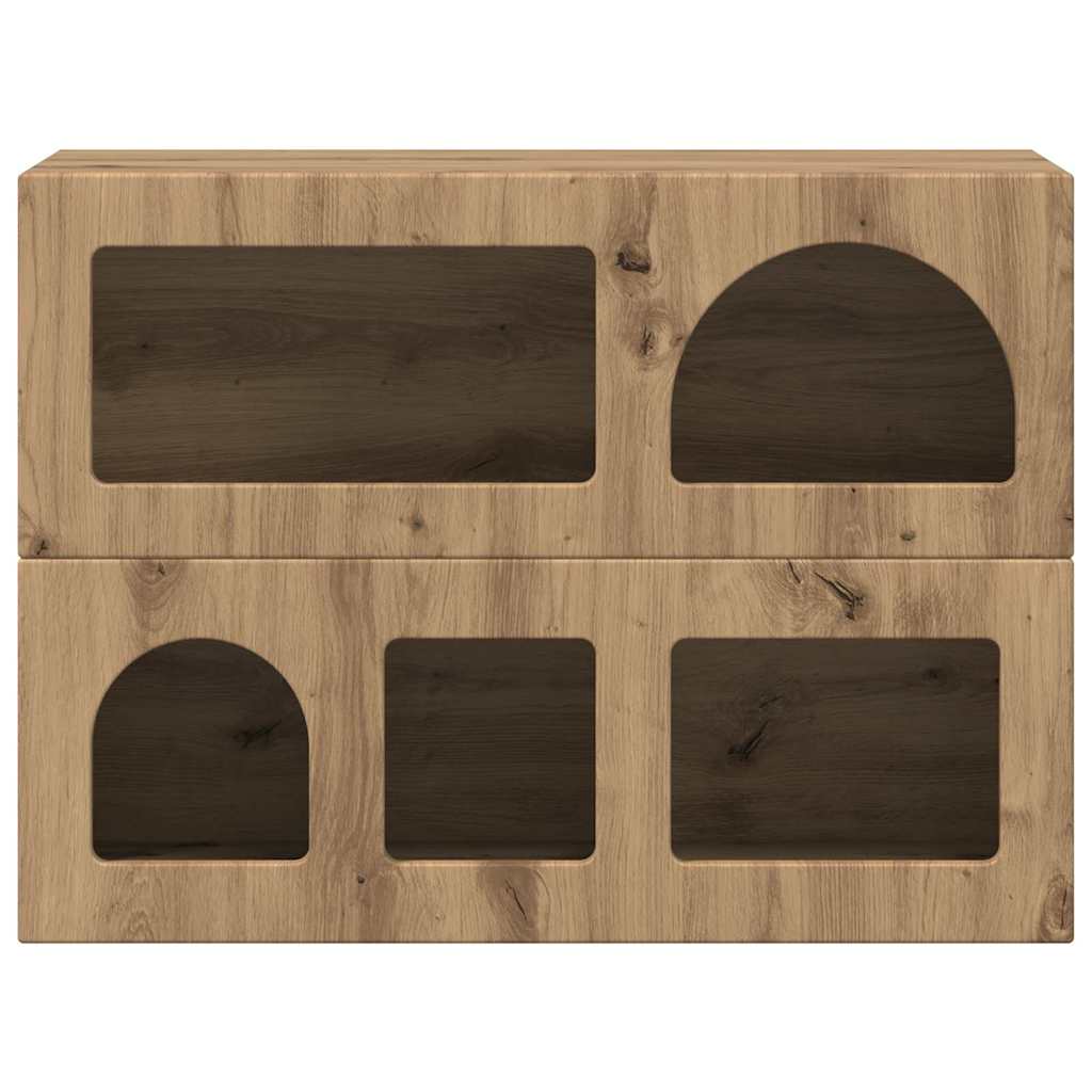 Credenza Rovere artigianale 80.5 x 35 x 59 cm Legno multistrato