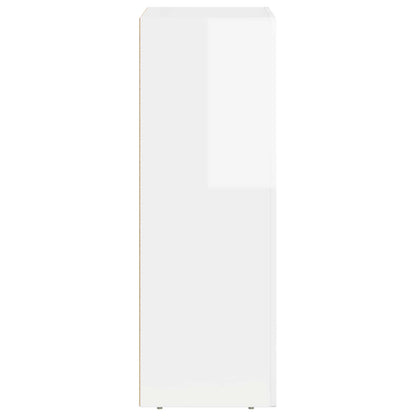Credenza Bianco Lucido 59 x 35 x 100,5 cm Legno multistrato