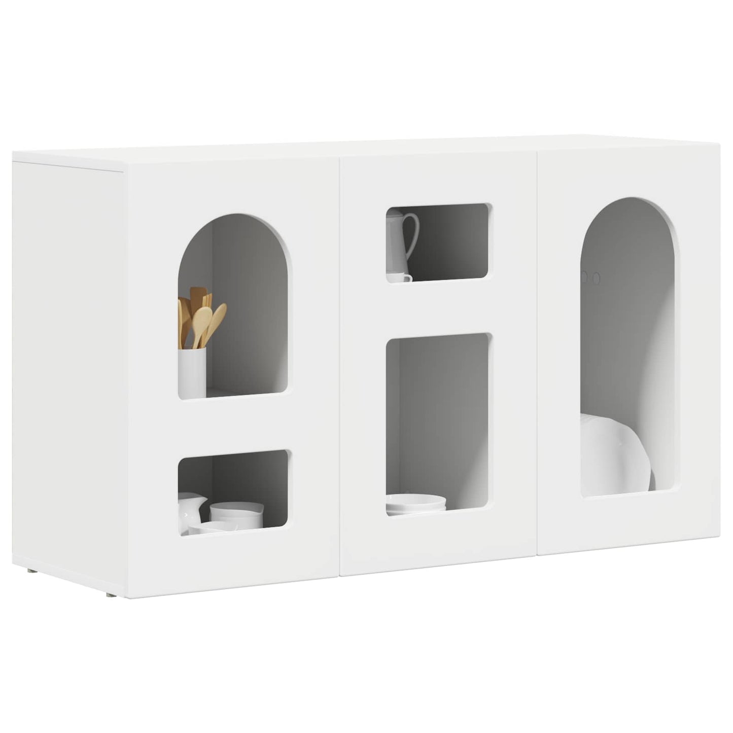 Credenza Bianco 100 x 35 x 59 cm Legno multistrato