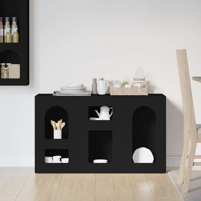 Credenza Nero 100 x 35 x 59 cm Legno multistrato