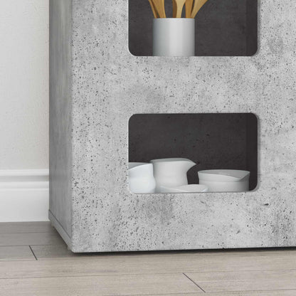 Credenza ELST Grigio cemento 100 x 35 x 59 cm Legno multistrato