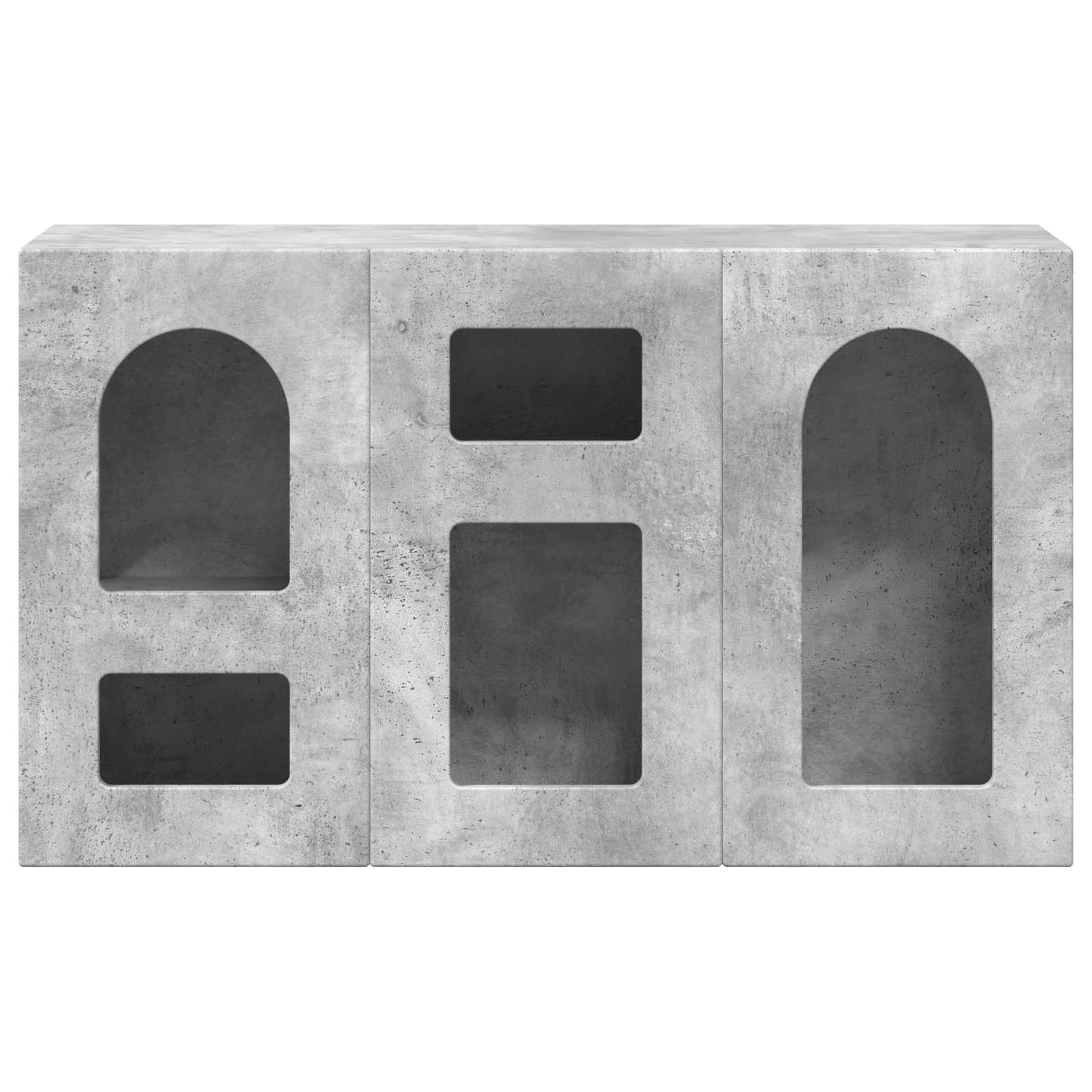 Credenza Grigio cemento 100 x 35 x 59 cm Legno multistrato