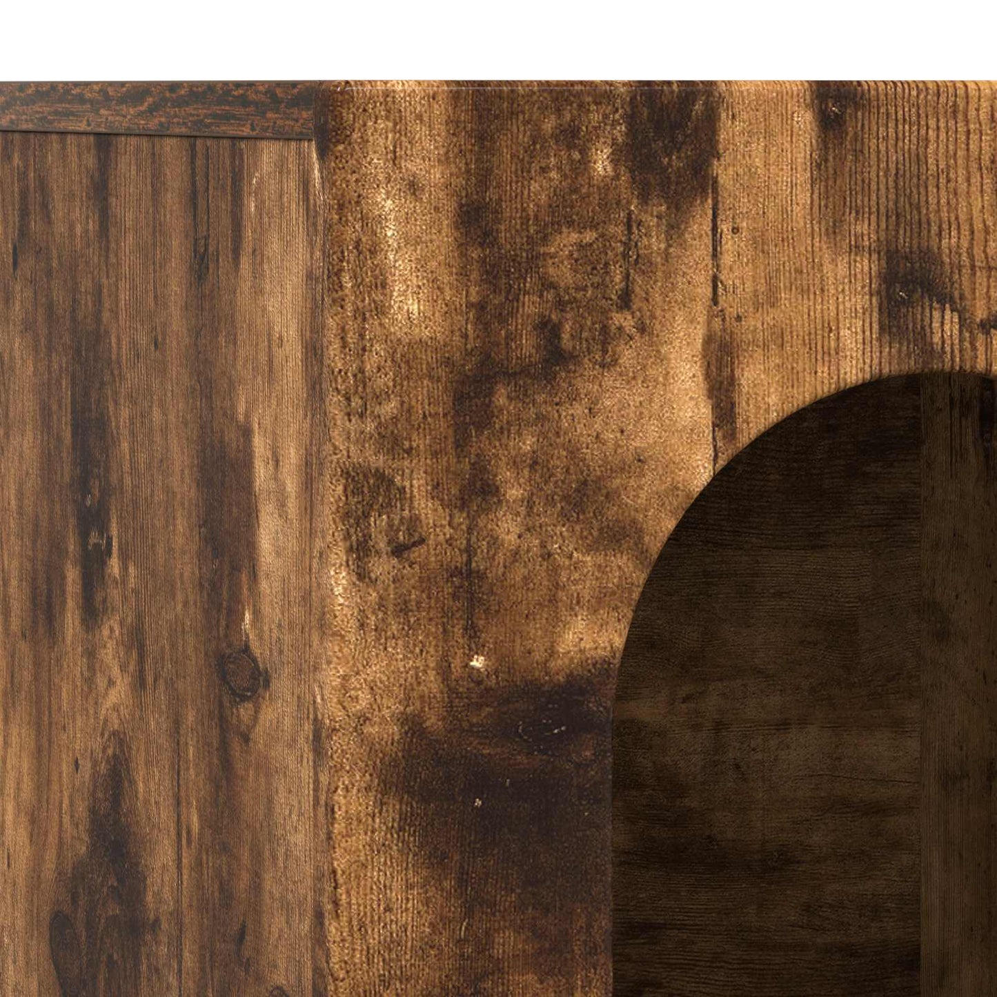 Credenza Rovere fumé 100 x 35 x 59 cm Legno multistrato